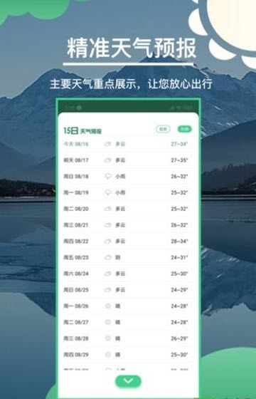 准确天气预报