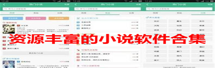 资源丰富的小说软件合集