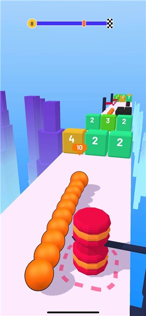 蛇形奔跑3D积木 蛇形奔跑3D积木